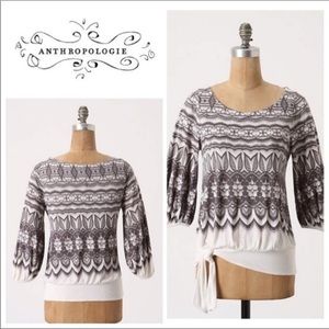 Anthropologie Deletta Catalan Tulip Blouse XS